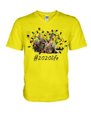 Cat special year gift for cat lover V-Neck T-Shirt tile