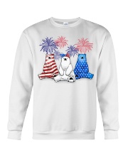 Polar bear flag colors Crewneck Sweatshirt tile