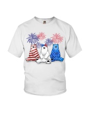 Polar bear flag colors Youth T-Shirt tile