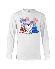Polar bear flag colors Long Sleeve Tee tile