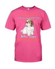 Shih tzu annoying people shih tzu lovers dog moms Classic T-Shirt tile