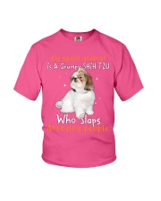 Shih tzu annoying people shih tzu lovers dog moms Youth T-Shirt tile