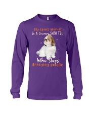 Shih tzu annoying people shih tzu lovers dog moms Long Sleeve Tee tile