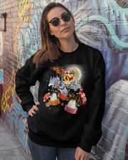Penguin gifts from Santa gift for penguin lovers Crewneck Sweatshirt lifestyle-unisex-sweatshirt-front-3
