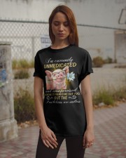 Pig I'm currently unmedicated Classic T-Shirt apparel-classic-tshirt-lifestyle-18