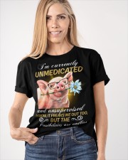 Pig I'm currently unmedicated Classic T-Shirt apparel-classic-tshirt-lifestyle-front-100