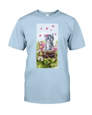 Cat Little angel in the garden Gift for you Classic T-Shirt tile
