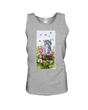 Cat Little angel in the garden Gift for you Unisex Tank tile