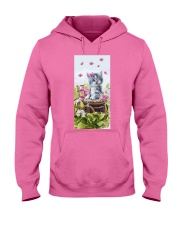 Cat Little angel in the garden Gift for you Hooded Sweatshirt tile