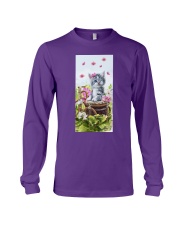 Cat Little angel in the garden Gift for you Long Sleeve Tee tile