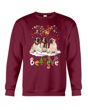 Pug believe gift for Pug lovers Crewneck Sweatshirt tile