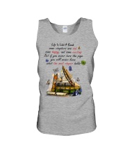 Book life is like a book Unisex Tank tile