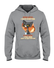 Cat Drink coffee Have everyone Gift for U Hooded Sweatshirt tile