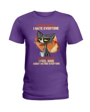 Cat Drink coffee Have everyone Gift for U Ladies T-Shirt tile
