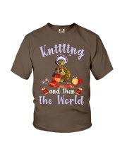 Knitting and Turtle gift for you Youth T-Shirt tile