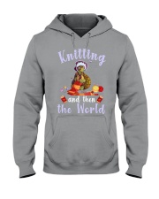Knitting and Turtle gift for you Hooded Sweatshirt tile