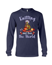 Knitting and Turtle gift for you Long Sleeve Tee tile