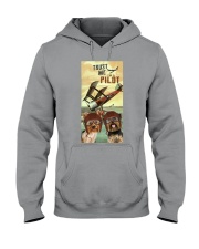 Yorkie Trust me I'm a pilot gift for you Hooded Sweatshirt tile