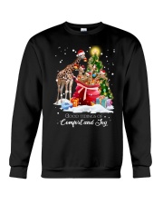 Giraffe xmas gift bag sweatshirt Crewneck Sweatshirt front