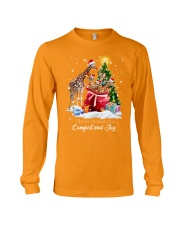 Giraffe xmas gift bag sweatshirt Long Sleeve Tee tile