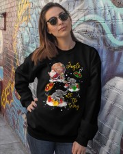 Elephant gift xmas drop gift for elephant lovers Crewneck Sweatshirt lifestyle-unisex-sweatshirt-front-3