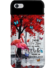 Flamingo they walk beside us wings bird lover Phone Case tile