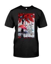 Flamingo they walk beside us wings bird lover Premium Fit Mens Tee tile