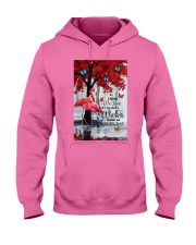 Flamingo they walk beside us wings bird lover Hooded Sweatshirt tile