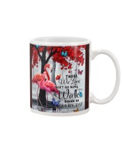 Flamingo they walk beside us wings bird lover Mug tile
