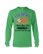 Sloth piss me off sloth lovers Long Sleeve Tee tile