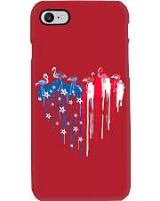 Flamingo freedom colors Phone Case tile