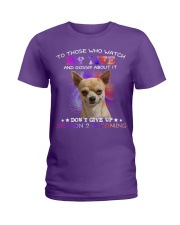 Chihuahua Don't Gossip about my life Ladies T-Shirt tile
