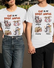 Cat spirit animal cat moms Classic T-Shirt apparel-classic-tshirt-lifestyle-front-146