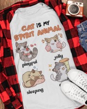 Cat spirit animal cat moms Classic T-Shirt apparel-classic-tshirt-lifestyle-front-163