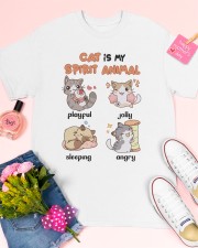 Cat spirit animal cat moms Classic T-Shirt apparel-classic-tshirt-lifestyle-front-185
