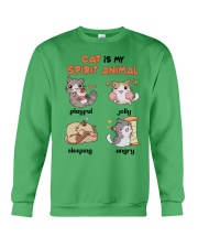 Cat spirit animal cat moms Crewneck Sweatshirt tile