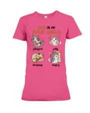 Cat spirit animal cat moms Premium Fit Ladies Tee tile