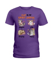 Cat spirit animal cat moms Ladies T-Shirt tile