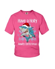Shark have a christmas gift for shark lover Youth T-Shirt tile