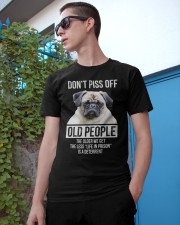Pug dont piss off old people pug lovers Classic T-Shirt apparel-classic-tshirt-lifestyle-17