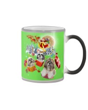 Lp 10 Shih Tzu gifts from Santa sweatshirt Color Changing Mug tile