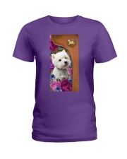 Westie magical westie lover dog mom Ladies T-Shirt tile