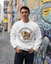 Sloth no matter sloth lovers Crewneck Sweatshirt lifestyle-unisex-sweatshirt-front-2