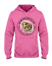 Sloth no matter sloth lovers Hooded Sweatshirt tile