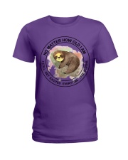 Sloth no matter sloth lovers Ladies T-Shirt tile