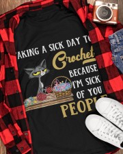 Cat Crochet sick of people gift for you Classic T-Shirt apparel-classic-tshirt-lifestyle-front-163