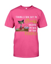 Cat Crochet sick of people gift for you Classic T-Shirt tile