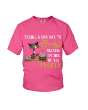Cat Crochet sick of people gift for you Youth T-Shirt tile