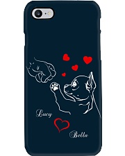 Chihuahua heart to heart dog lover personalized Phone Case tile