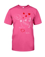 Chihuahua heart to heart dog lover personalized Classic T-Shirt tile